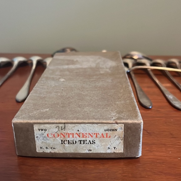 Flame (Silverplate, 1938) by National Silver Co Iced Tea Spoons Set of 19 Dining - Picture 6 of 8